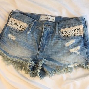 High Waisted Hollister Jean Shorts